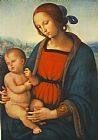 Pietro Perugino Canvas Paintings - Madonna with Child